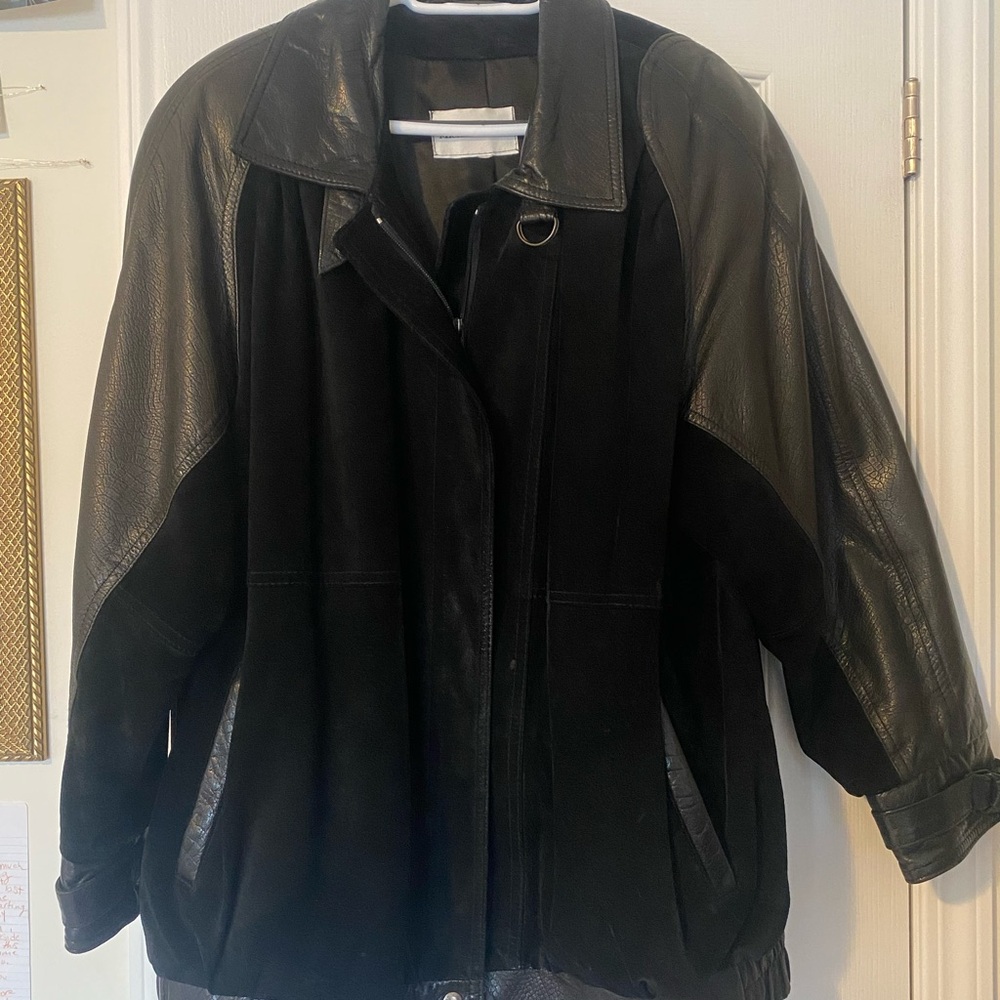 Genuine Leather and Suede Jacket